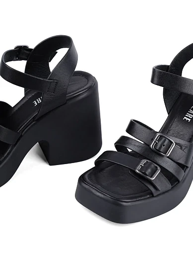 Жіночі босоніжки Attizzare шкіряні чорні (3608ВЛ25) - фото 5 - Miraton