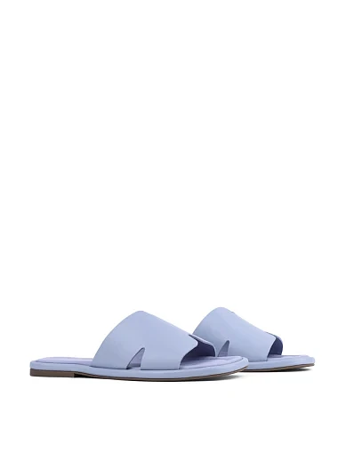 Жіночі шльопанці Attizzare шкіряні блакитні (022 401) - фото 3 - Miraton