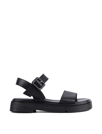 Женские сандалии Attizzare кожаные черные - фото 1 - Miraton