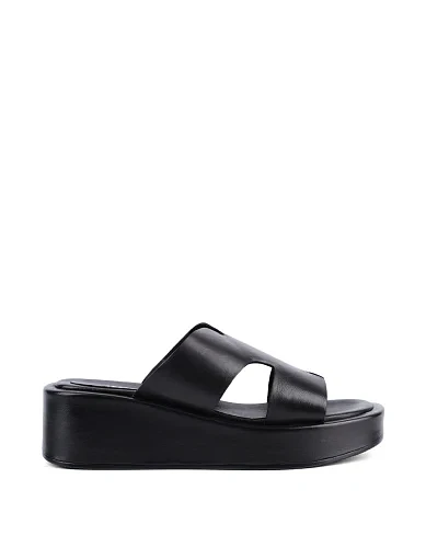 Женские сабо Attizzare кожаные черные - фото 1 - Miraton