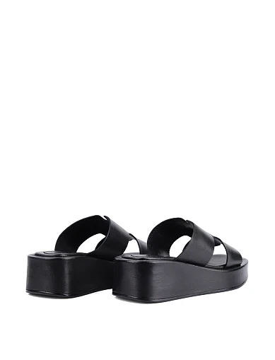 Женские сабо Attizzare кожаные черные - фото 4 - Miraton