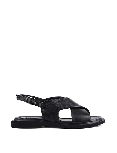 Женские сандалии Attizzare кожаные черные - фото 1 - Miraton