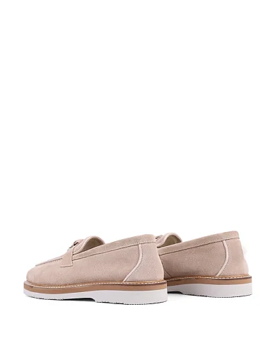 Женские слиперы Attizzare велюровые бежевые - фото 4 - Miraton