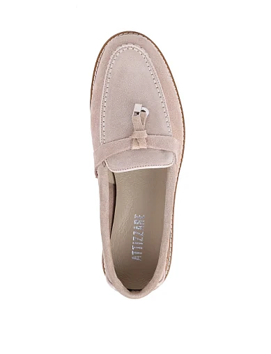 Женские слиперы Attizzare велюровые бежевые - фото 5 - Miraton