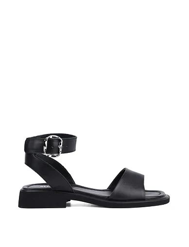 Жіночі сандалі Attizzare шкіряні чорні (G306 1233) - фото 1 - Miraton