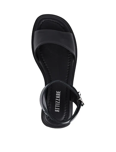 Жіночі сандалі Attizzare шкіряні чорні (G306 1233) - фото 2 - Miraton