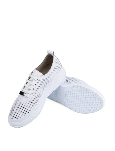 Женские кеды Attizzare кожаные белые - фото 2 - Miraton