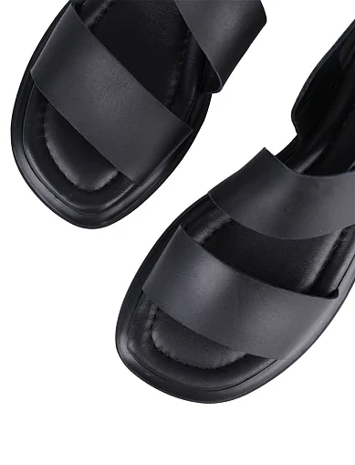 Жіночі сандалі Attizzare шкіряні чорні (608-3682-827) - фото 5 - Miraton