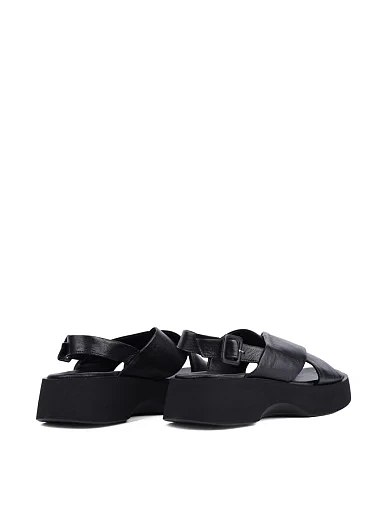 Женские сандалии Attizzare кожаные черные - фото 4 - Miraton