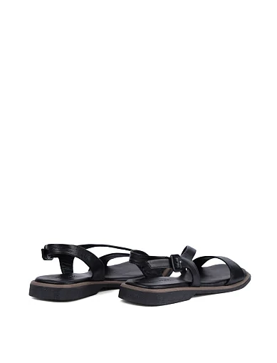 Женские сандалии Attizzare кожаные черные - фото 4 - Miraton