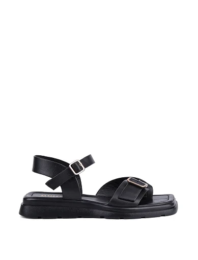 Женские сандалии Attizzare кожаные черные - фото 1 - Miraton