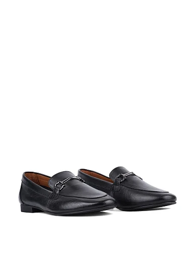 Женские слиперы Attizzare кожаные черные - фото 3 - Miraton