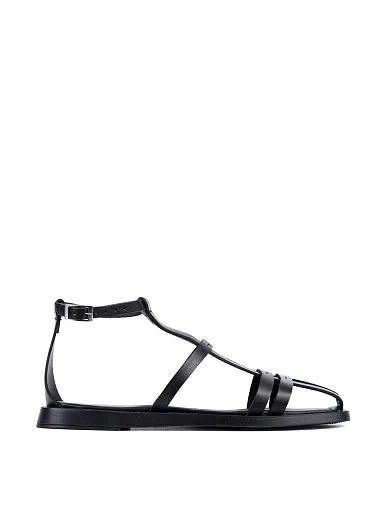 Жіночі сандалі Attizzare шкіряні чорні (TAS-183) - фото 1 - Miraton