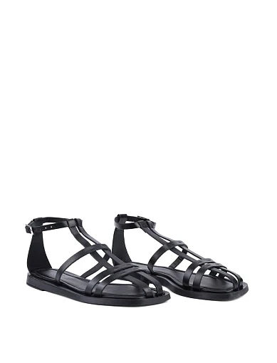 Жіночі сандалі Attizzare шкіряні чорні (TAS-183) - фото 3 - Miraton