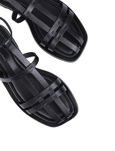 Жіночі сандалі Attizzare шкіряні чорні (TAS-183) - фото 5 - Miraton