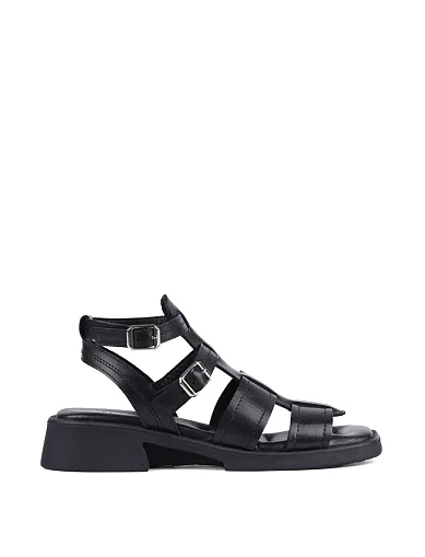 Жіночі сандалі Attizzare шкіряні чорні (0430-765) - фото 1 - Miraton