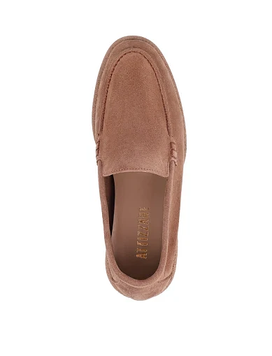 Женские слиперы Attizzare велюровые коричневые - фото 5 - Miraton