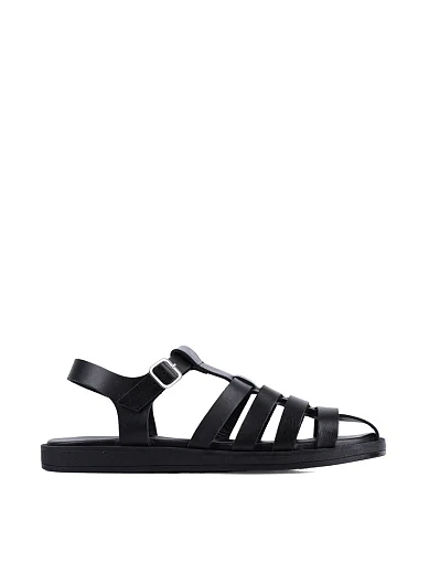 Женские сандалии Attizzare кожаные черные - фото 1 - Miraton