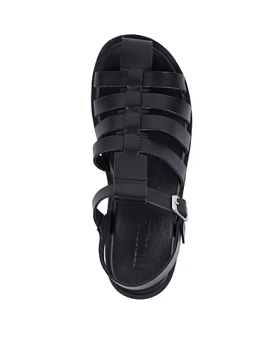 Женские сандалии Attizzare кожаные черные - фото 2 - Miraton