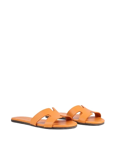 Жіночі шльопанці Attizzare шкіряні оранжеві (GV.206) - фото 3 - Miraton