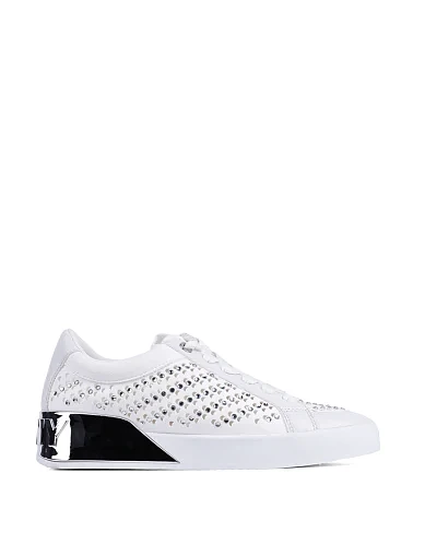 Женские кеды DKNY кожаные белые - фото 1 - Miraton