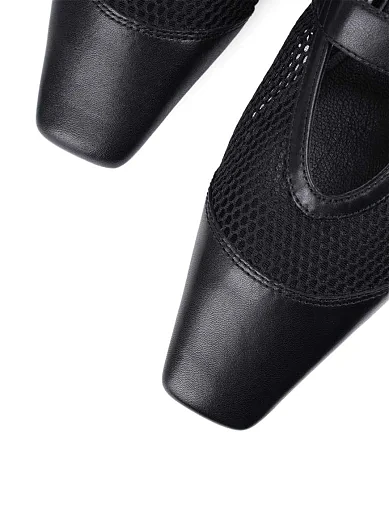 Женские балетки Мэри Джейн Vagabond кожаные черные - фото 5 - Miraton