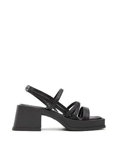 Женские босоножки Vagabond Hennie кожаные черные - фото 2 - Miraton