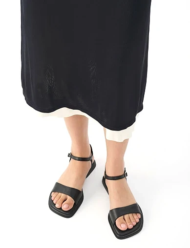 Женские сандалии Vagabond Izzy кожаные черные - фото 5 - Miraton