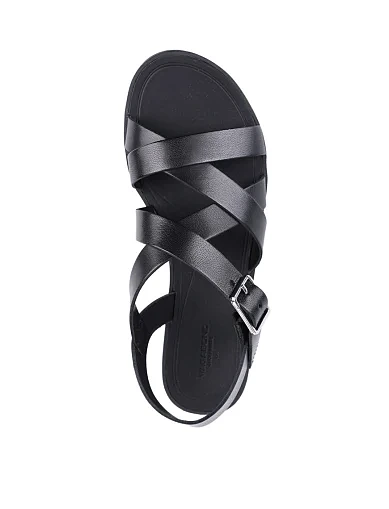 Женские сандалии Vagabond кожаные черные - фото 5 - Miraton