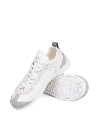 Женские кроссовки Pinko кожаные бежевые - фото 2 - Miraton