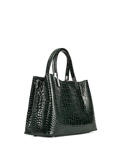 Жіноча сумка MIRATON шкіряна зелена(9815-1) - фото 2 - Miraton