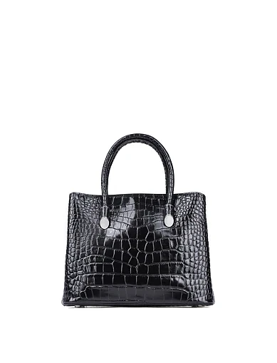 Жіноча сумка тоут MIRATON шкіряна чорна(9816-1) - фото 1 - Miraton