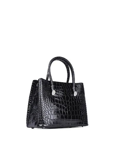 Жіноча сумка тоут MIRATON шкіряна чорна(9816-1) - фото 2 - Miraton