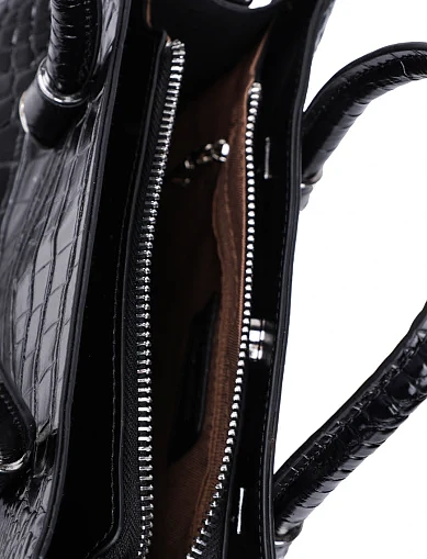 Жіноча сумка тоут MIRATON шкіряна чорна(9816-1) - фото 6 - Miraton