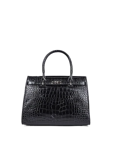 Жіноча сумка тоут MIRATON шкіряна чорна(9817-1) - фото 1 - Miraton