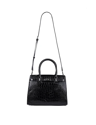 Жіноча сумка тоут MIRATON шкіряна чорна(9817-1) - фото 5 - Miraton