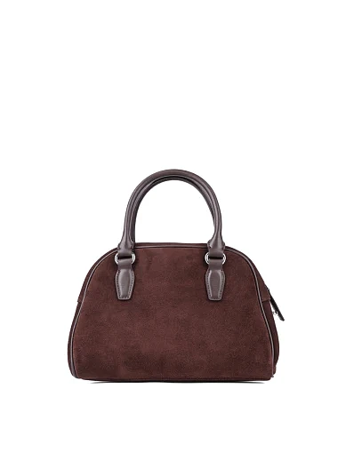 Женская сумка тоут MIRATON замшевая коричневая - фото 4 - Miraton