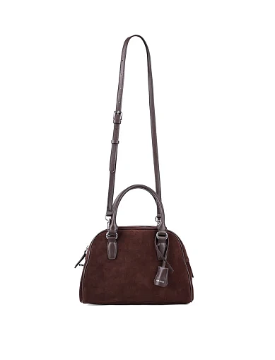 Женская сумка тоут MIRATON замшевая коричневая - фото 6 - Miraton