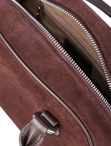 Женская сумка тоут MIRATON замшевая коричневая - фото 7 - Miraton