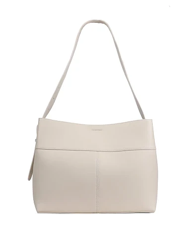 Женская сумка хобо MIRATON кожаная белая - фото 4 - Miraton