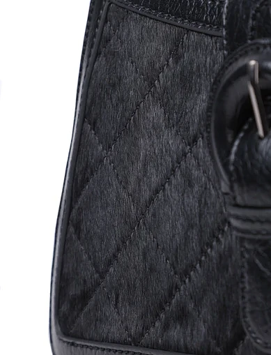 Женская сумка через плечо MIRATON кожаная черная - фото 5 - Miraton