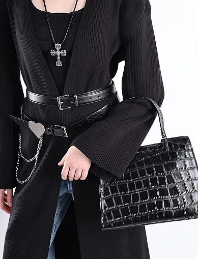 Жіноча сумка тоут MIRATON шкіряна чорна(8820-1) - фото 2 - Miraton