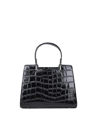 Жіноча сумка тоут MIRATON шкіряна чорна(8820-1) - фото 4 - Miraton