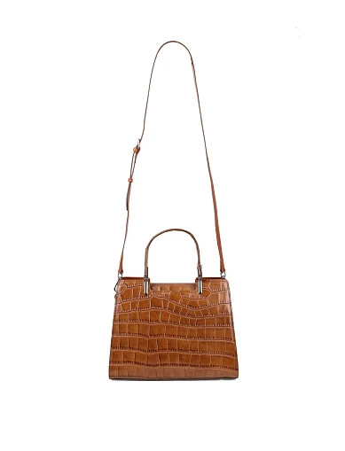 Жіноча сумка тоут MIRATON шкіряна кемел(8820-1) - фото 7 - Miraton