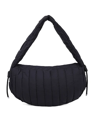 Женская сумка хобо MIRATON тканевая черная - фото 1 - Miraton