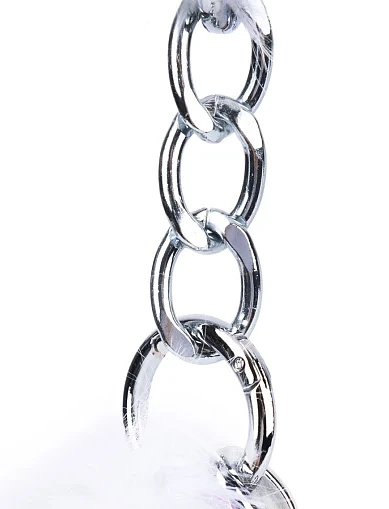 Женская сумка через плечо MIRATON из меха белая - фото 4 - Miraton