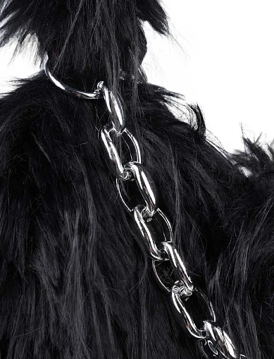 Жіноча сумка через плече MIRATON з хутра чорна(903/1) - фото 4 - Miraton