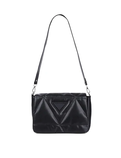 Жіноча сумка крос-боді MIRATON з екошкіри чорна(6083-1) - фото 1 - Miraton