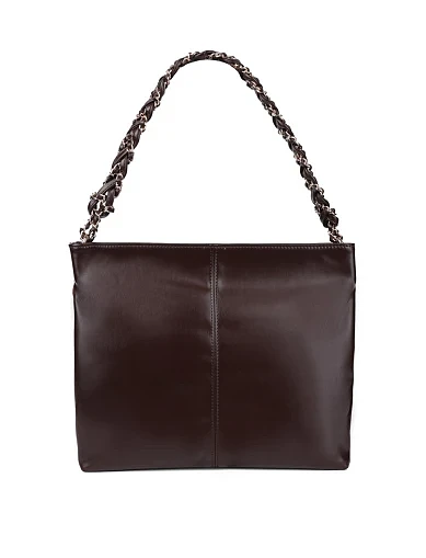 Жіноча сумка через плече MIRATON замшева коричнева(8672) - фото 3 - Miraton