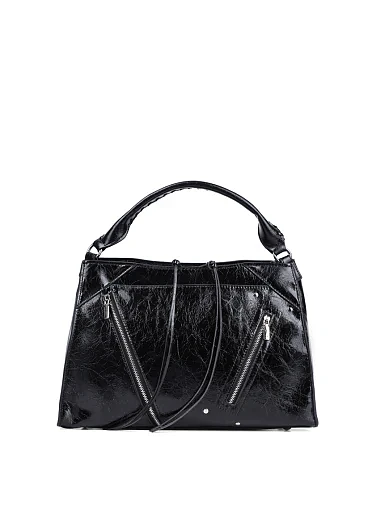 Жіноча сумка тоут MIRATON шкіряна чорна(3027-1) - фото 1 - Miraton